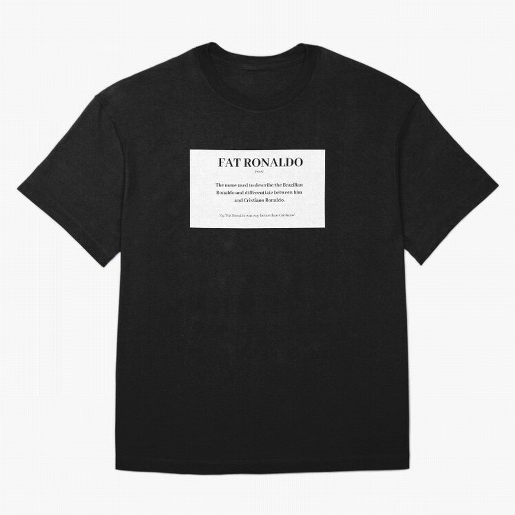 FAT RONALDO Oversized T-Shirt Support Your Favorite Stars during Match Day Hype around FIFA World Cup 2026, CR7, France and Portugal, Worldwide Fan Energy, Dramatic Goals, Stadium Lights and Championship Celebrations; Great for Watch Parties,