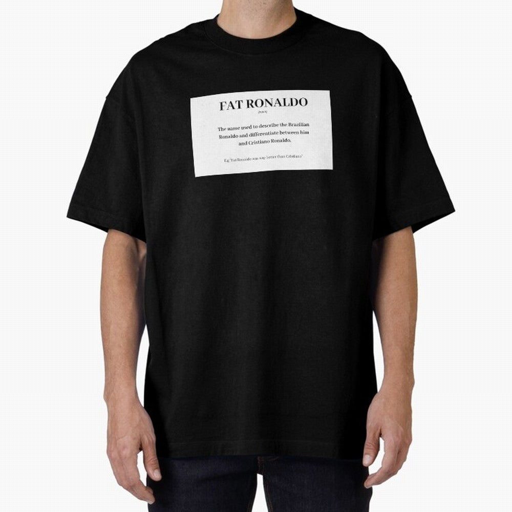 FAT RONALDO Oversized T-Shirt Support Your Favorite Stars during Match Day Hype around FIFA World Cup 2026, CR7, France and Portugal, Worldwide Fan Energy, Dramatic Goals, Stadium Lights and Championship Celebrations; Great for Watch Parties,