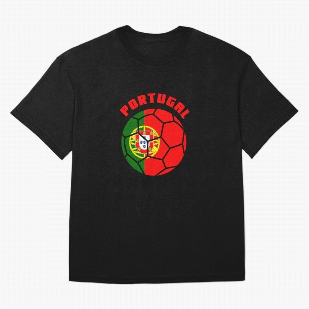 Portugal Football Soccer Ball Oversized T-Shirt Celebrate Football Heritage in FIFA World Cup 2026 for Fans of Messi, Neymar and Mbappe and Argentina, Bringing Worldwide Fan Energy, Dramatic Goals, Stadium Lights and Championship Celebrations;