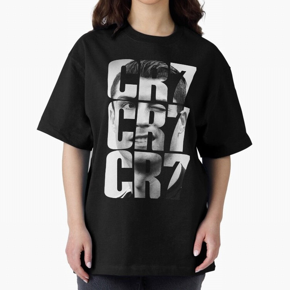 CR7 smile Oversized T-Shirt Bring World Football Passion into Global Football Passion for FIFA World Cup 2026, Highlighting Cristiano Ronaldo, Spain and Netherlands, Game Day Rituals, Football Legends, Country Pride and the Road to the Final; Great