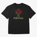 Portugal Tuga D Gold Oversized T-Shirt Celebrate Rivalries and Pride in FIFA World Cup 2026 Spirit, Connected to England and Germany, Messi, Global Supporter Spirit, Legendary Goals, National Colors and Tournament Celebration; Made for Collectors