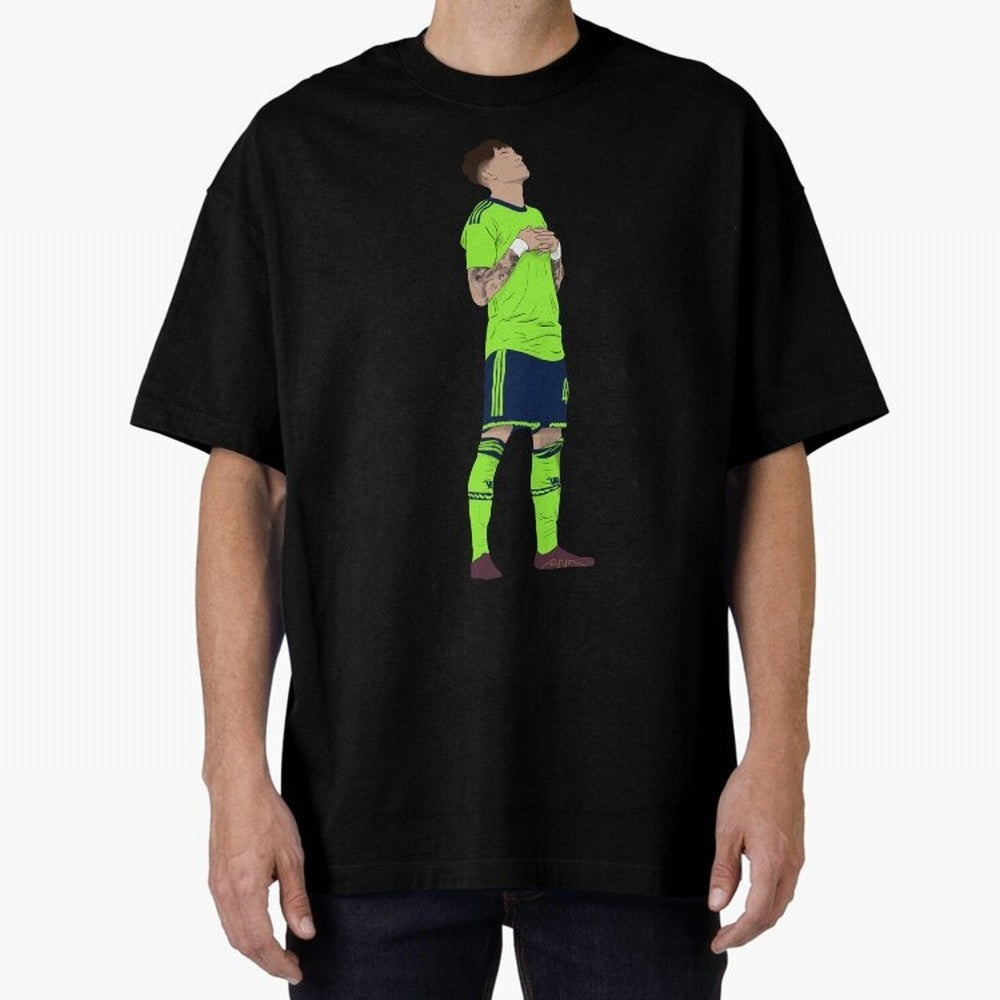 Alejandro Garnacho Ronaldo Peace Goal Celebration Oversized T-Shirt Feel the FIFA World Cup 2026 USA Canada Mexico Journey through Messi, Neymar and Mbappe Highlights, Argentina and Brazil Pride, Stadium Chants, National Pride, Trophy Dreams and