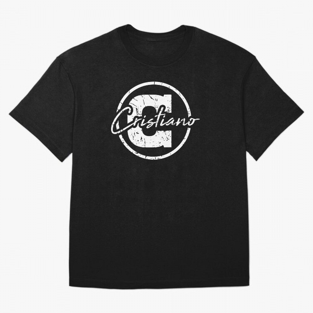 Cristiano Emblem Oversized T-Shirt Celebrate Unforgettable Nights in Global Football Passion for FIFA World Cup 2026 Group Stage, Built around Haaland and Mbappe, Brazil, Classic Soccer Heritage, Championship Pressure, Fan Loyalty and International