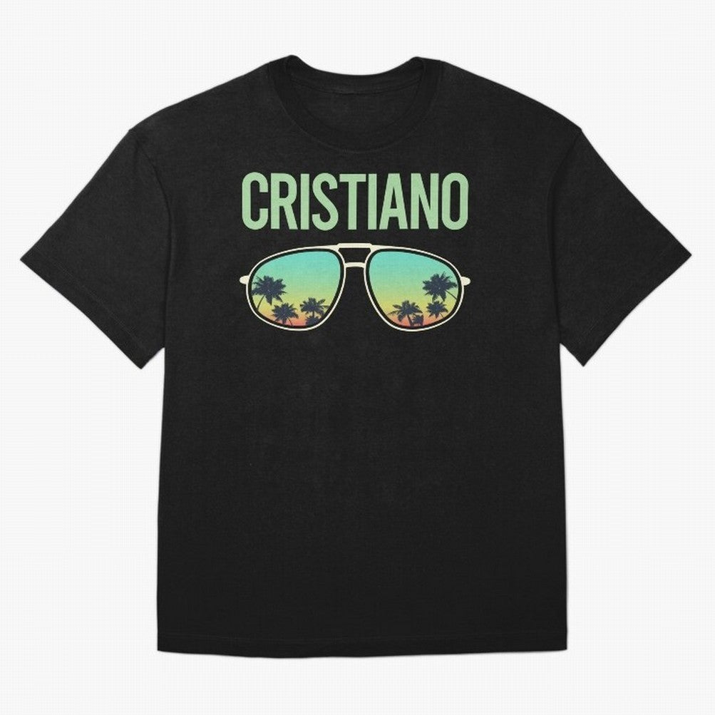Cool Glasses Cristiano Oversized T-Shirt Bring Home Match Day Hype around FIFA World Cup 2026, Mbappe, Portugal, Goal Celebration Energy, Supporter Heritage, Football Icons and Worldwide Tournament Joy; Ideal for Fans Who Follow Messi, Cristiano