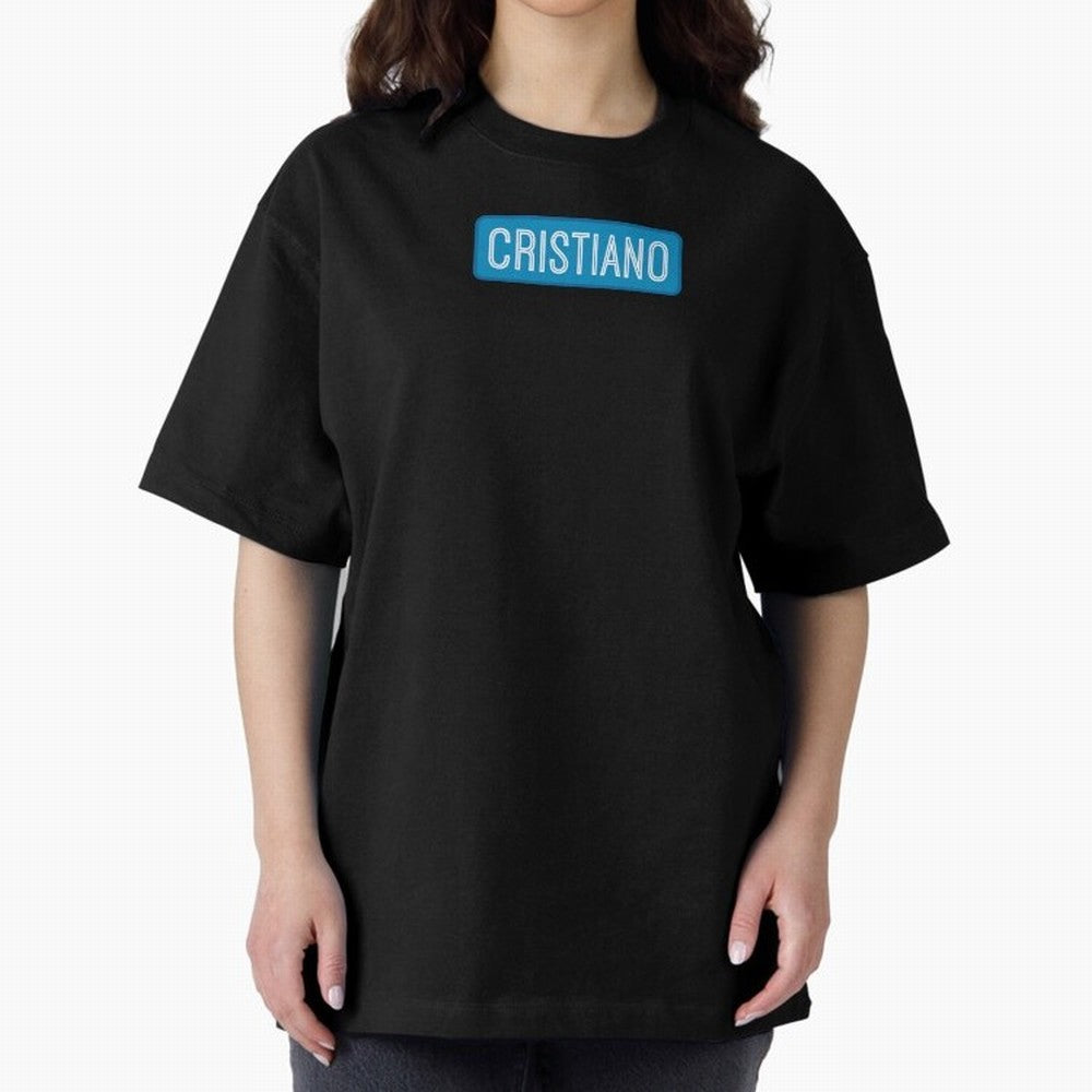 Cristiano Name Oversized T-Shirt Make Every Match About Global Football Passion for FIFA World Cup 2026, Featuring Haaland and Mbappe, Netherlands, Match Day Excitement, Supporter Culture, Golden Goals and Global Football Passion; Ideal for
