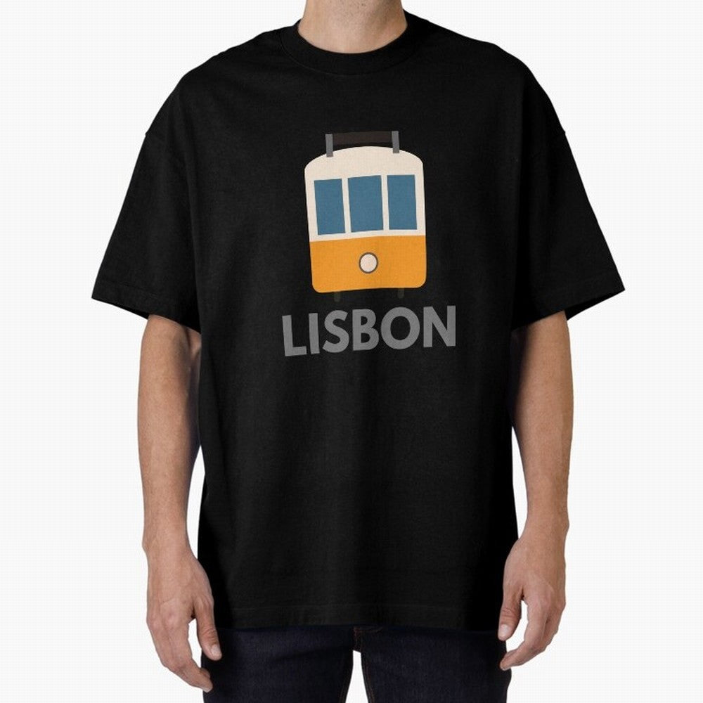 Lisboa Tram (Lisbon city, Portugal) Oversized T-Shirt Relive FIFA World Cup 2026 USA Canada Mexico for Fans of Messi and Germany, Bringing Fan Favorite Moments, National Team Passion, Big Match Drama and Soccer History; Perfect for People Who Love