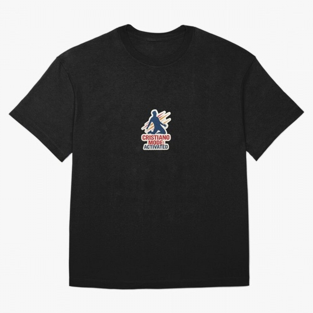 Cristiano Mode: Activated v2 Oversized T-Shirt Bring Match Day Fire to FIFA World Cup 2026 USA Canada Mexico for Fans of Mbappe and Brazil, Portugal and Argentina, Bringing Game Day Rituals, Football Legends, Country Pride and the Road to the