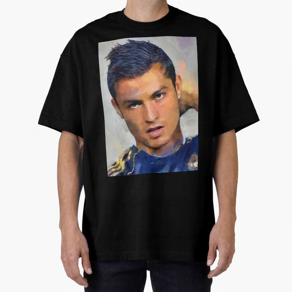 Cristiano Oversized T-Shirt Discover Global Football Passion for FIFA World Cup 2026 Group Stage, Celebrating Messi, Neymar and Mbappe, Portugal, Football Passion, Legendary Performances, Festival Vibes and Supporter Community; Made for Collectors