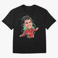 Cristiano Oversized T-Shirt Share the Excitement of FIFA World Cup 2026 for Fans of Messi, Neymar and Mbappe and Portugal, Bringing Goal Celebration Energy, Supporter Heritage, Football Icons and Worldwide Tournament Joy; Ideal for Football Dads,