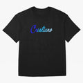 Cristiano Oversized T-Shirt Follow the Road to the FIFA World Cup 2026 Journey through Cristiano Ronaldo, Haaland and CR7 Highlights, Argentina, France and Brazil Pride, Vintage Soccer Flavor, Modern Football Stars, National Flags and Final Night