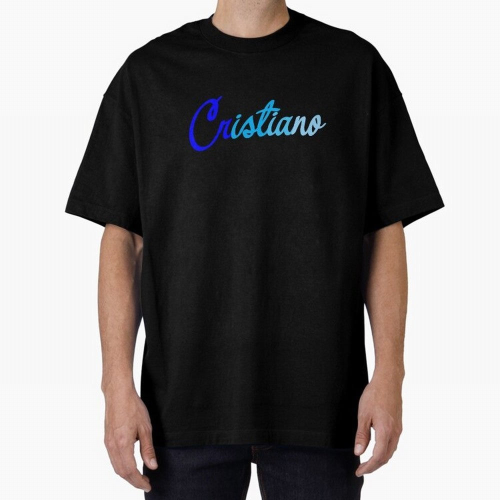 Cristiano Oversized T-Shirt Follow the Road to the FIFA World Cup 2026 Journey through Cristiano Ronaldo, Haaland and CR7 Highlights, Argentina, France and Brazil Pride, Vintage Soccer Flavor, Modern Football Stars, National Flags and Final Night