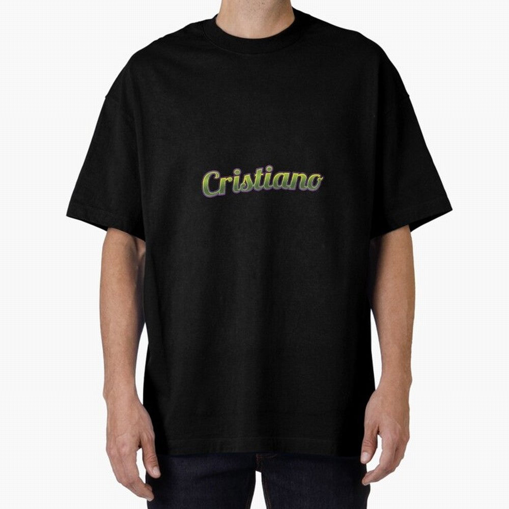 Cristiano Oversized T-Shirt Capture Stadium Memories from Global Football Passion for FIFA World Cup 2026 Group Stage, Featuring Cristiano Ronaldo, Haaland and CR7, Brazil, Portugal and Argentina, Fan Favorite Moments, National Team Passion, Big