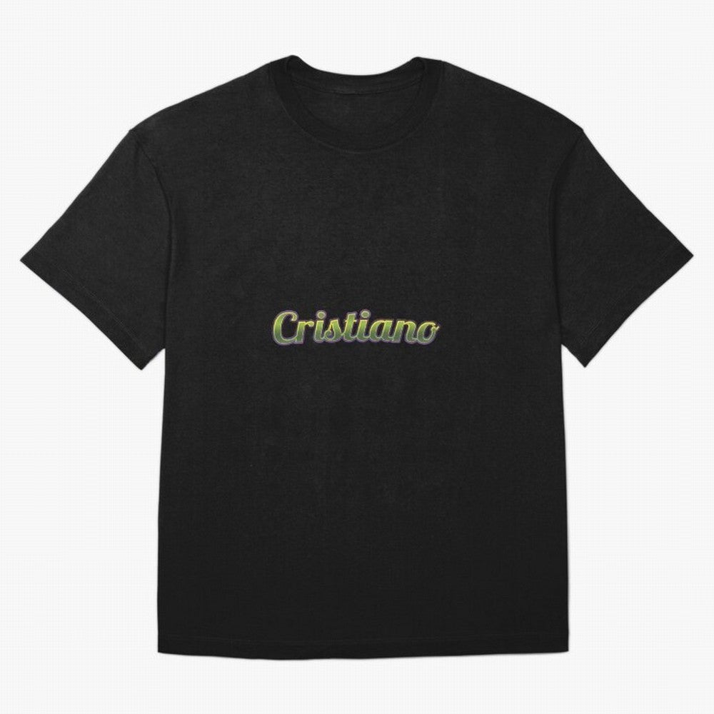 Cristiano Oversized T-Shirt Capture Stadium Memories from Global Football Passion for FIFA World Cup 2026 Group Stage, Featuring Cristiano Ronaldo, Haaland and CR7, Brazil, Portugal and Argentina, Fan Favorite Moments, National Team Passion, Big