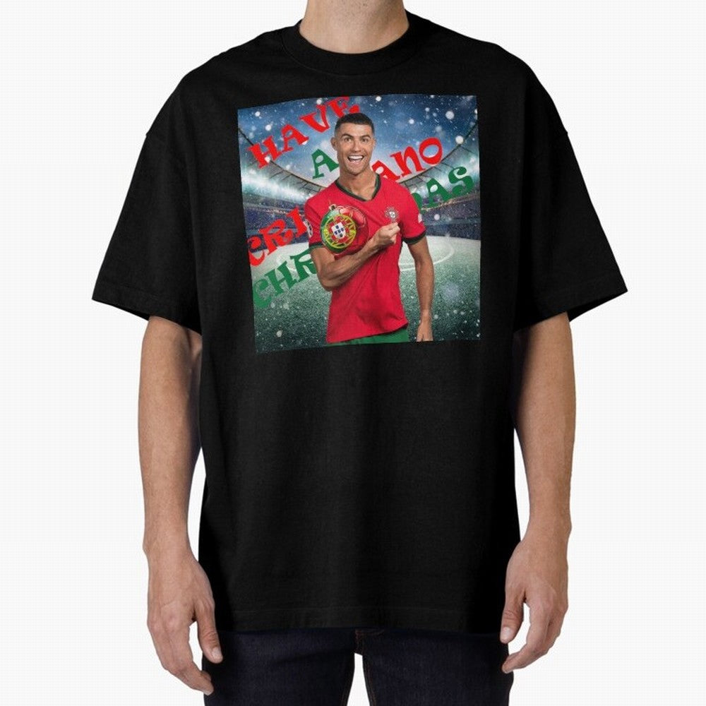 Have a Cristiano Christmas Oversized T-Shirt Support Your Favorite Stars during FIFA World Cup 2026 for Fans of CR7 and Messi and England, France and Netherlands, Bringing Soccer Culture, Superstar Moments, National Team Dreams and Competitive