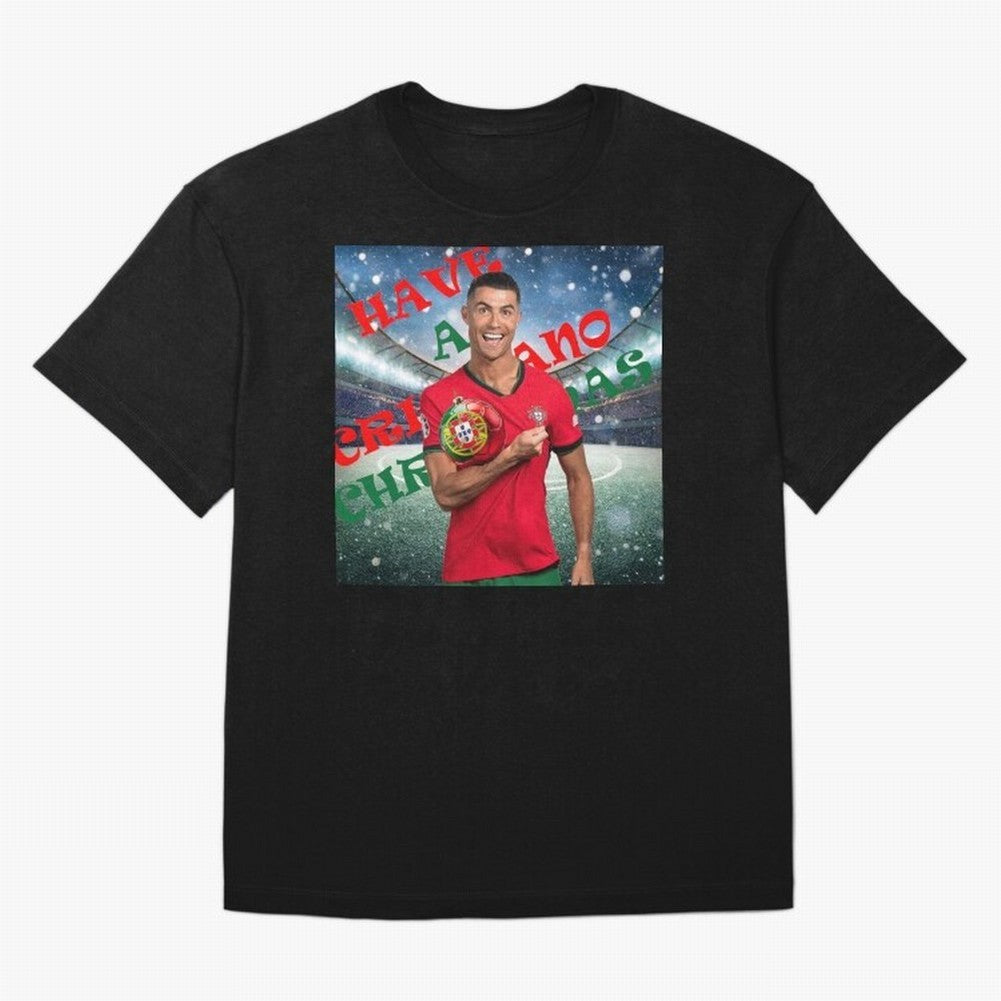 Have a Cristiano Christmas Oversized T-Shirt Support Your Favorite Stars during FIFA World Cup 2026 for Fans of CR7 and Messi and England, France and Netherlands, Bringing Soccer Culture, Superstar Moments, National Team Dreams and Competitive