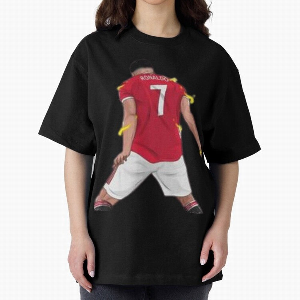 The best player in world Cristiano Ronado Oversized T-Shirt Show Support during FIFA World Cup 2026 Group Stage with Messi, France and Portugal Energy, Classic Soccer Heritage, Championship Pressure, Fan Loyalty and International Pride; Made for