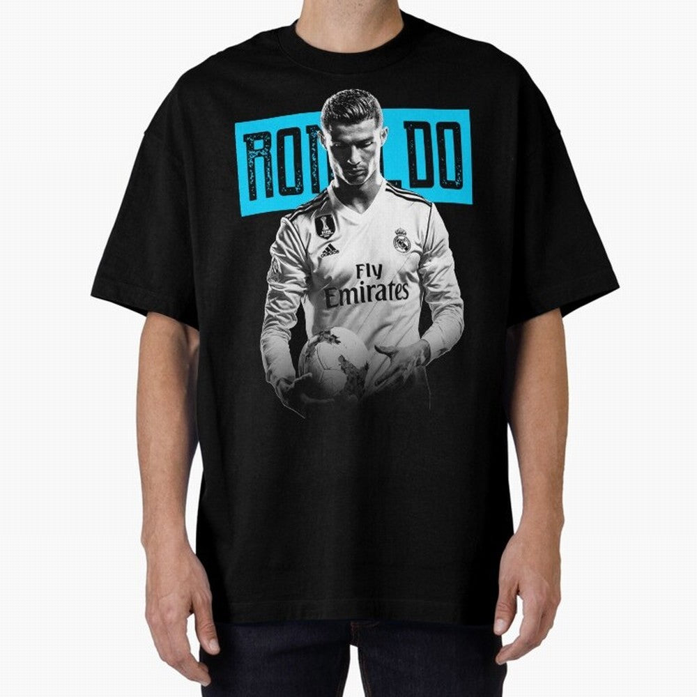 Cristiano Ronaldo The Best Oversized T-Shirt Spotlight Match Day Hype around FIFA World Cup 2026 Group Stage, Haaland, Brazil, Sports Nostalgia, International Competition, Famous Players and Unforgettable Victories; Great for Watch Parties, Sports