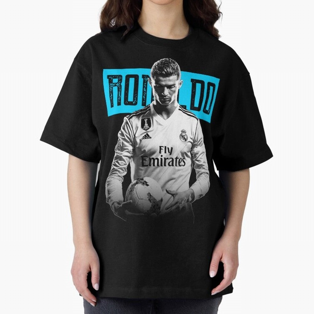 Cristiano Ronaldo The Best Oversized T-Shirt Spotlight Match Day Hype around FIFA World Cup 2026 Group Stage, Haaland, Brazil, Sports Nostalgia, International Competition, Famous Players and Unforgettable Victories; Great for Watch Parties, Sports