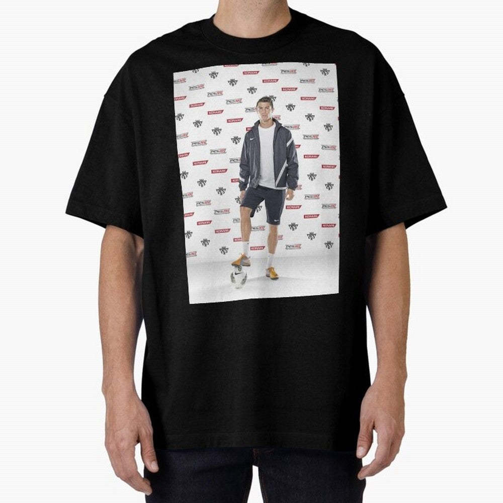 sport cristiano ronaldo football Oversized T-Shirt Showcase FIFA World Cup 2026 USA Canada Mexico Spirit, Connected to England, Mbappe and Neymar, Stadium Memories, Football Loyalty, International Chants and Championship Tradition; Ideal for Fans