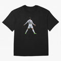 Ronaldo Real Madrid SUI Celebration Oversized T-Shirt Unlock FIFA World Cup 2026 USA Canada Mexico for Fans of CR7 and Messi and Spain, Bringing Football Festival Excitement, Trophy Ambitions, Country Rivalries and Star Player Buzz; Ideal for