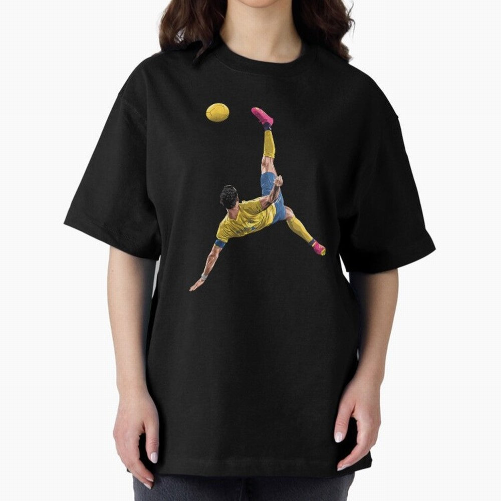 overheadkick bycyle shoot Oversized T-Shirt Celebrate the Magic of FIFA World Cup 2026 Group Stage Spirit, Connected to Argentina, Neymar, Haaland and Cristiano Ronaldo, Football Festival Excitement, Trophy Ambitions, Country Rivalries and Star