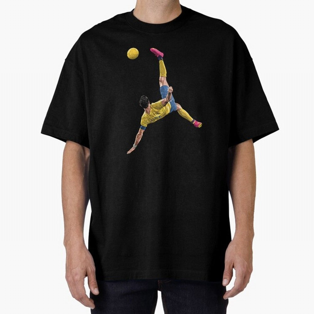 overheadkick bycyle shoot Oversized T-Shirt Celebrate the Magic of FIFA World Cup 2026 Group Stage Spirit, Connected to Argentina, Neymar, Haaland and Cristiano Ronaldo, Football Festival Excitement, Trophy Ambitions, Country Rivalries and Star