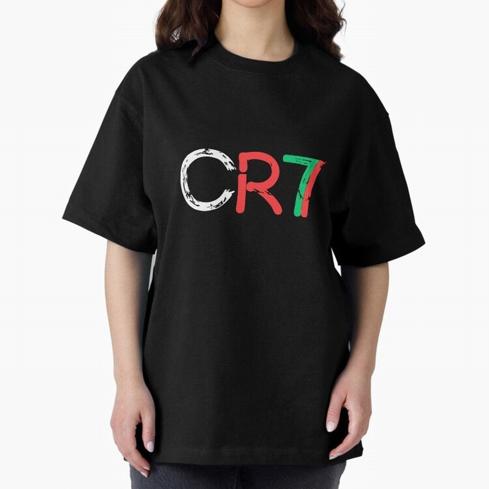 CR7 Cristiano Ronaldo Design Oversized T-Shirt Elevate FIFA World Cup 2026 Group Stage for Fans of Haaland and Spain and Netherlands, Bringing Classic Soccer Heritage, Championship Pressure, Fan Loyalty and International Pride; Ideal for Football