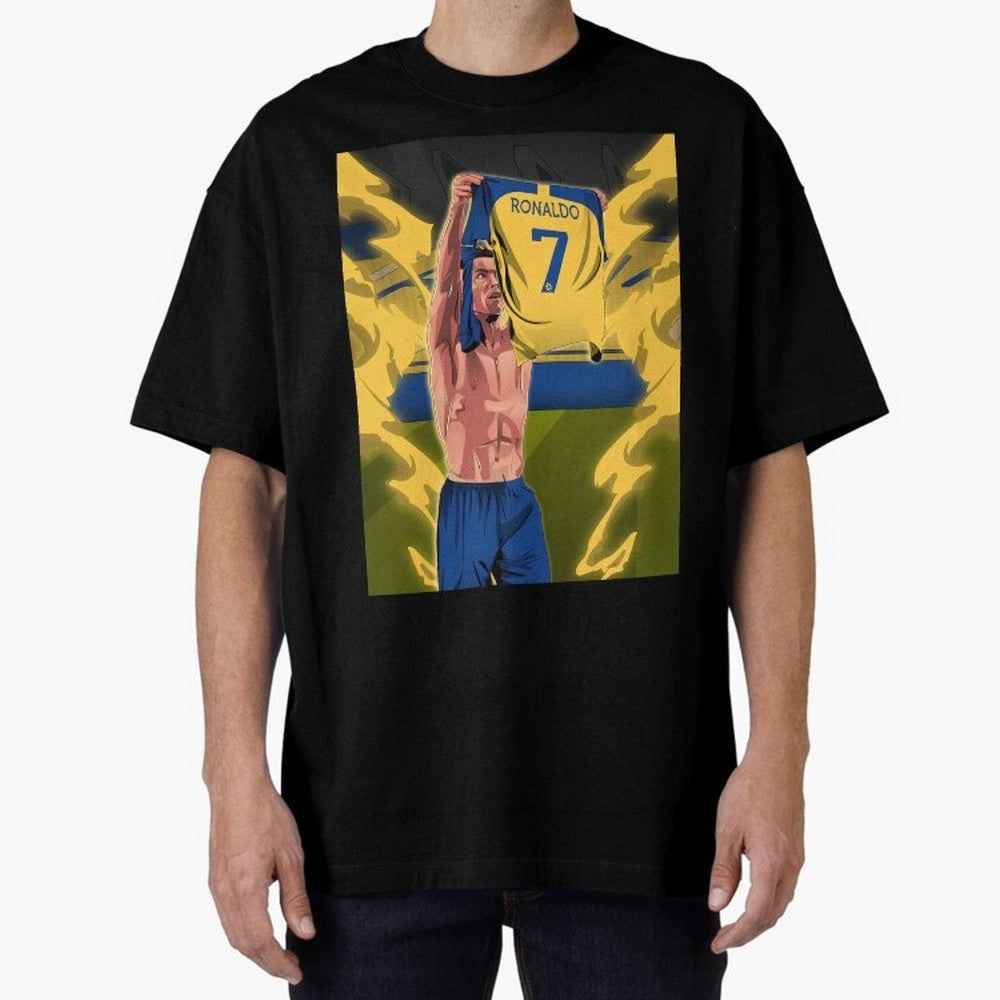 aksi copot kaos selebrasi Oversized T-Shirt Turn Football Passion into Global Football Passion for FIFA World Cup 2026 USA Canada Mexico, Capturing Haaland, Spain and Netherlands, Tournament Hype, Historic Matchups, Family Viewing Parties and