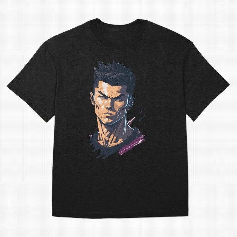 Cristiano Ronaldo Anime Style Oversized T-Shirt Treasure FIFA World Cup 2026 USA Canada Mexico Driven by Mbappe, France Energy, Champion Mindset, Group Stage Buzz, Knockout Tension and Passionate Fan Culture; Ideal for Football Dads, Football Moms,