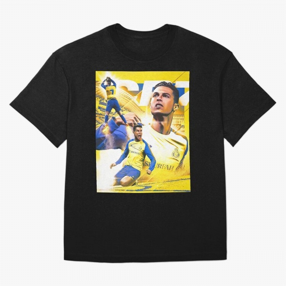Cr7 Al Nassr Oversized T-Shirt Bring FIFA World Cup 2026 USA Canada Mexico Spirit, Inspired by Spain, Messi, Global Supporter Spirit, Legendary Goals, National Colors and Tournament Celebration; Perfect for Supporters Who Want Bold Football Energy,