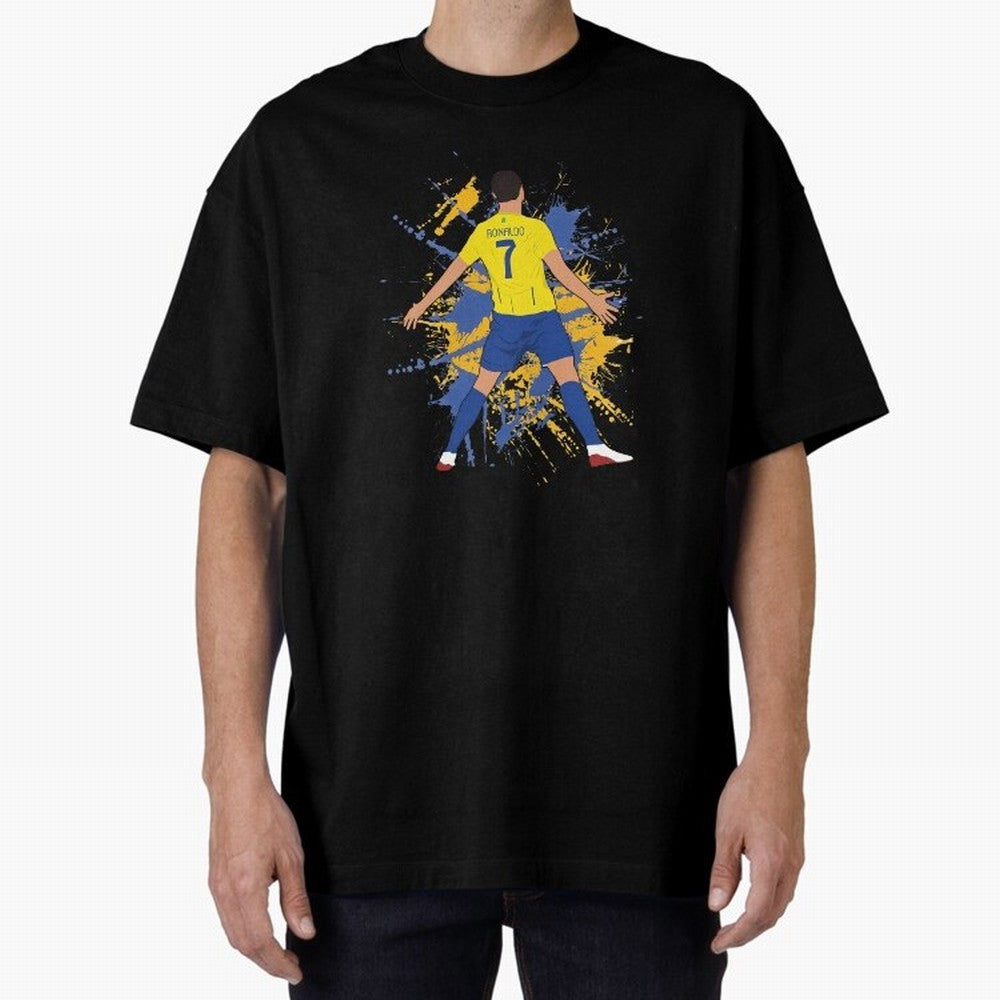 siuu cristiano alnasr football Oversized T-Shirt Relive Match Day Hype around FIFA World Cup 2026 USA Canada Mexico, Mbappe, Brazil, Stadium Chants, National Pride, Trophy Dreams and Unforgettable Football Memories; Created for Match Day Parties,