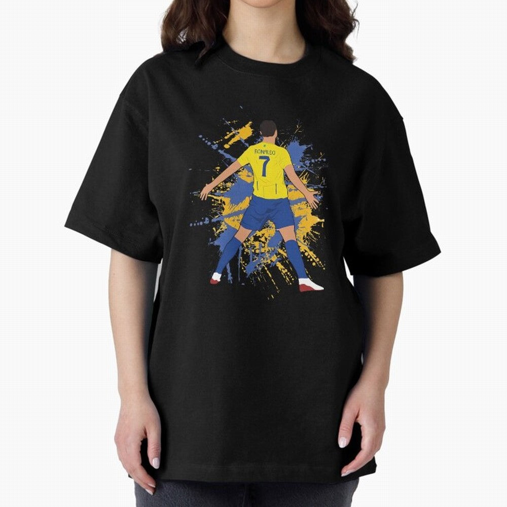 siuu cristiano alnasr football Oversized T-Shirt Relive Match Day Hype around FIFA World Cup 2026 USA Canada Mexico, Mbappe, Brazil, Stadium Chants, National Pride, Trophy Dreams and Unforgettable Football Memories; Created for Match Day Parties,