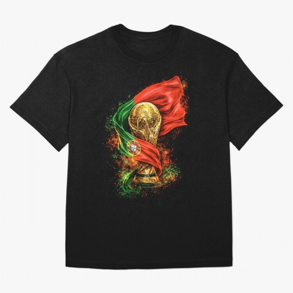 Portugal Football National Pride Oversized T-Shirt Celebrate the Road through FIFA World Cup 2026 Group Stage Spirit, Highlighting England, Mbappe and Neymar, Football Festival Excitement, Trophy Ambitions, Country Rivalries and Star Player Buzz;