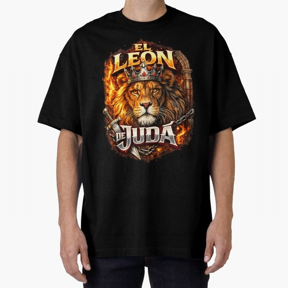 The Lion of Judah Oversized T-Shirt Honor Football Greatness during the FIFA World Cup 2026 Journey through CR7 Highlights, Germany Pride, Match Day Excitement, Supporter Culture, Golden Goals and Global Football Passion; Made for Die Hard