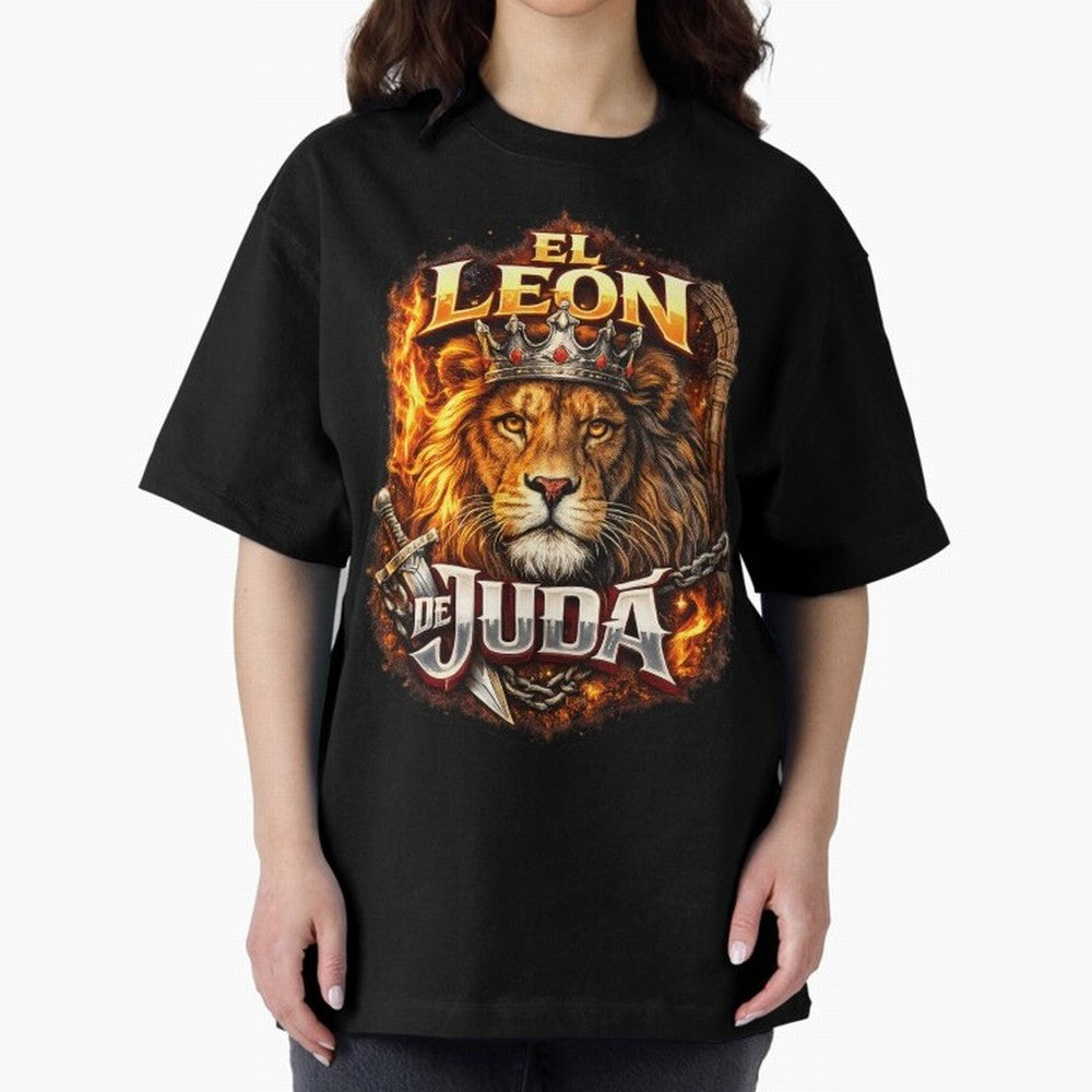 The Lion of Judah Oversized T-Shirt Honor Football Greatness during the FIFA World Cup 2026 Journey through CR7 Highlights, Germany Pride, Match Day Excitement, Supporter Culture, Golden Goals and Global Football Passion; Made for Die Hard