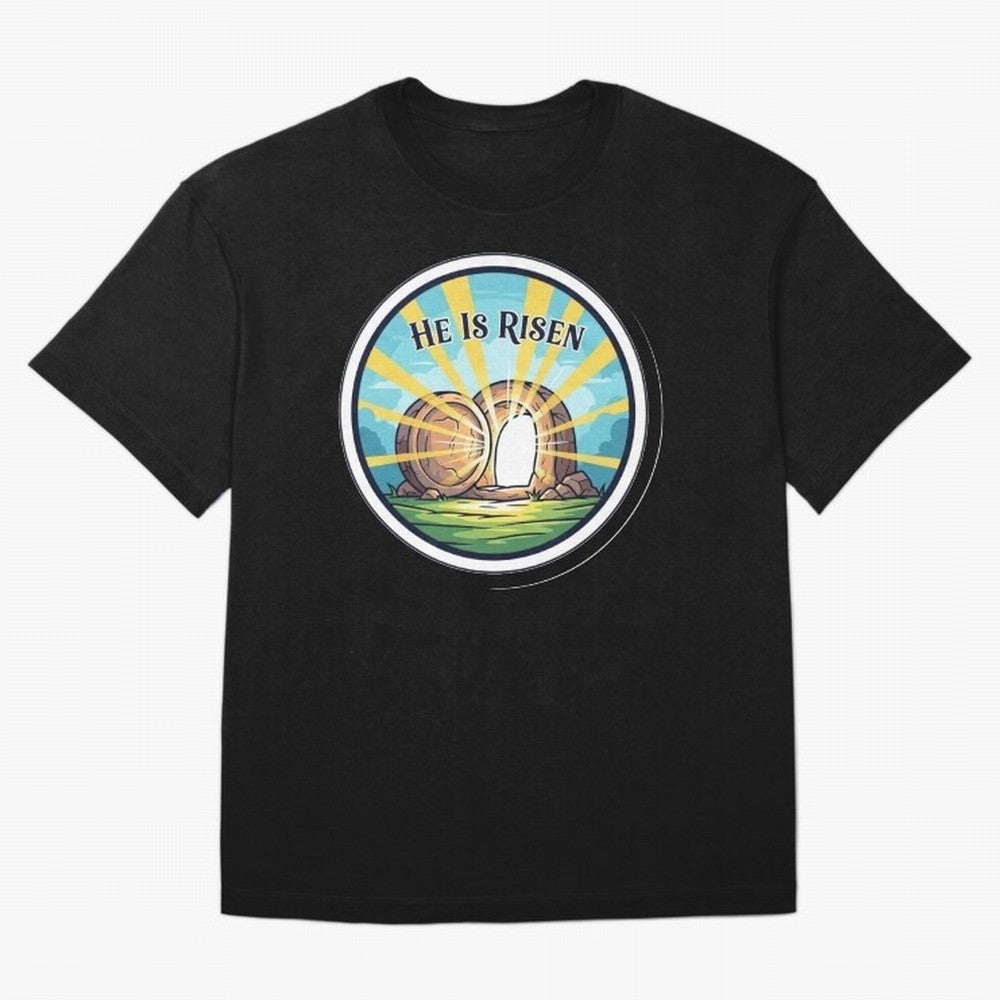 He Is Risen Indeed Easter Faith Sticker Oversized T-Shirt Stand with FIFA World Cup 2026 Group Stage Made for Messi, Neymar and Mbappe, France Energy, Classic Soccer Heritage, Championship Pressure, Fan Loyalty and International Pride; Ideal for