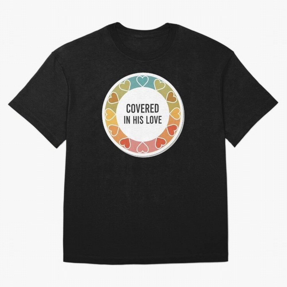 Covered in His Love Christian Encouragement Sticker Oversized T-Shirt Celebrate Every Goal in FIFA World Cup 2026 Built around CR7, Germany Energy, Tournament Hype, Historic Matchups, Family Viewing Parties and Global Sports Pride; Built for