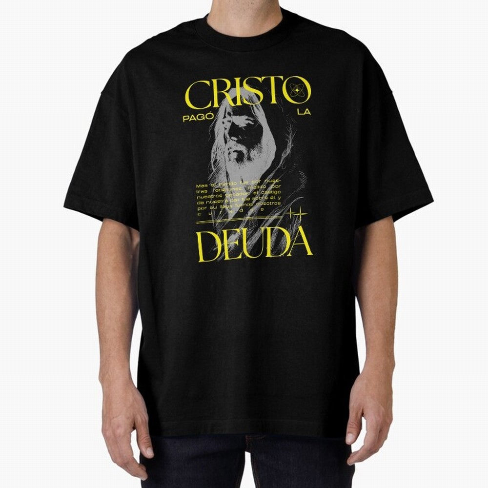 Cristo Pag¨® la Deuda - Isa¨ªas 53:5 Streetwear Style Oversized T-Shirt Celebrate Soccer Greatness during FIFA World Cup 2026 Group Stage Highlighting Messi, Neymar and Mbappe, England and Germany Energy, Fan Favorite Moments, National Team
