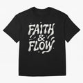 FAITH & FLOW - Liquid Chrome Typography - Urban Christian Oversized T-Shirt Capture Stadium Memories from FIFA World Cup 2026 USA Canada Mexico Spirit, Capturing Germany, Messi and Cristiano Ronaldo, Soccer Culture, Superstar Moments, National Team