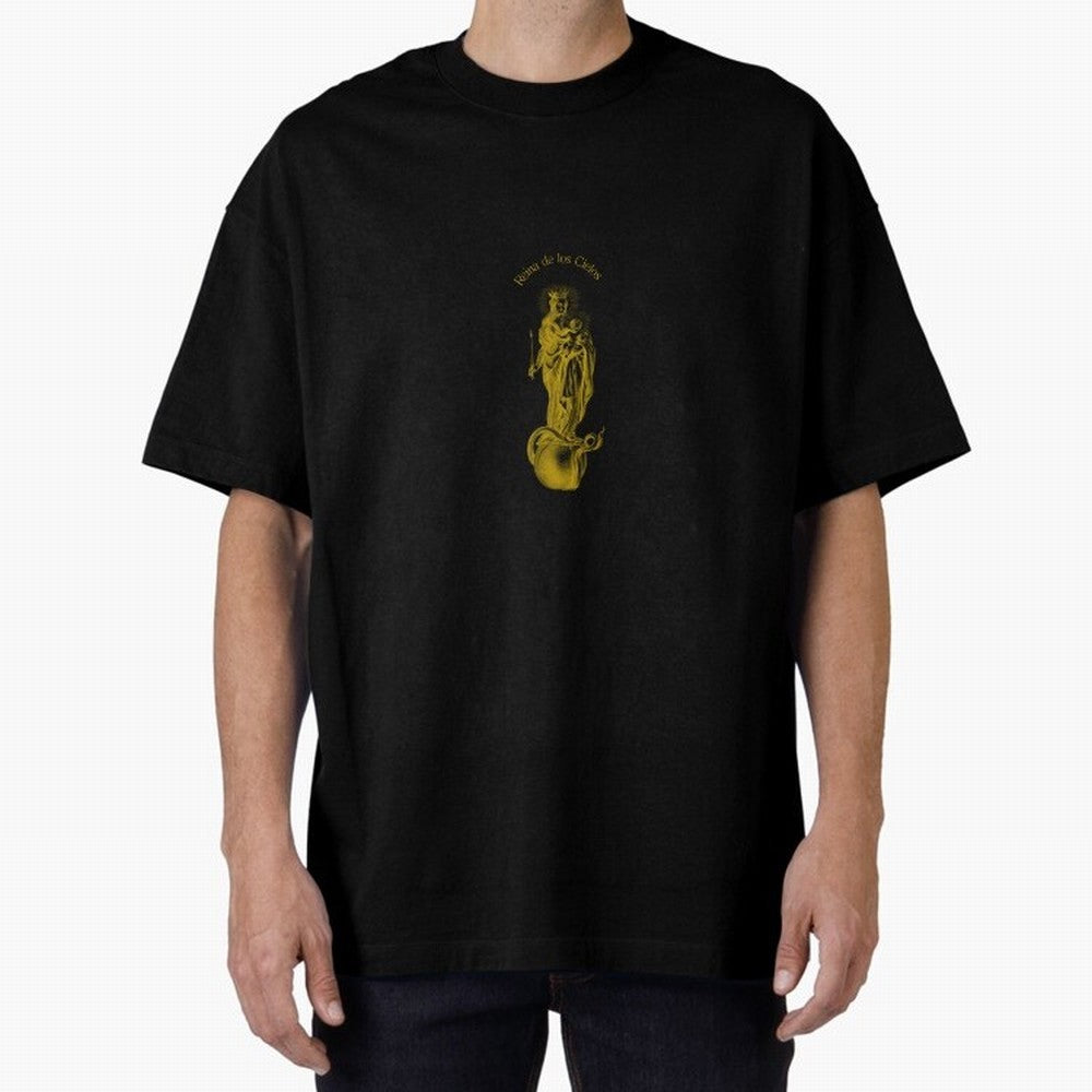 Reina de los Cielos Oversized T-Shirt Celebrate the Stars of FIFA World Cup 2026 USA Canada Mexico Spirit, Centered on Portugal, Spain and Germany, Messi, Football History, Final Match Energy, Crowd Noise and Once in a Lifetime Moments; Perfect for