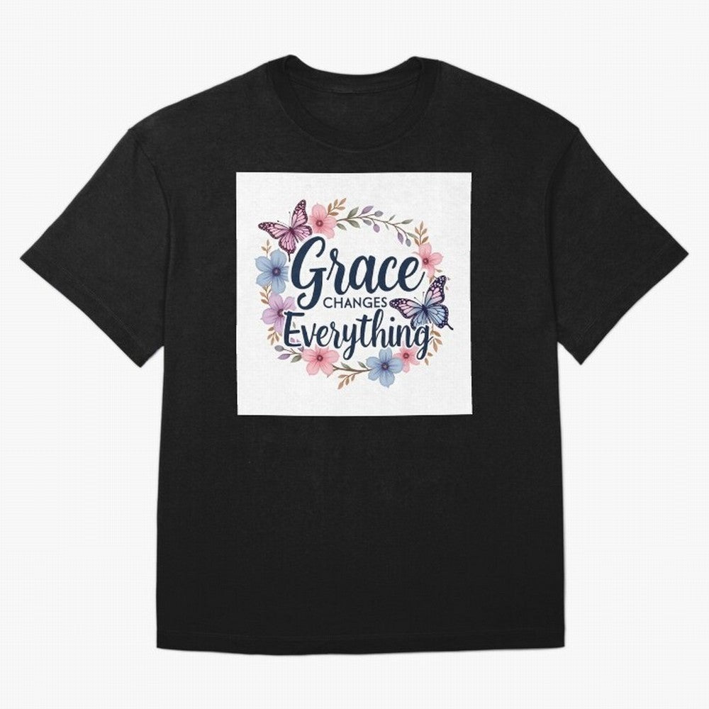Grace Changes Everything T Shirt Oversized T-Shirt Celebrate the Biggest Stage of Match Day Hype around FIFA World Cup 2026 Group Stage, Haaland and Mbappe, Portugal, Spain and Germany, Sports Nostalgia, International Competition, Famous Players