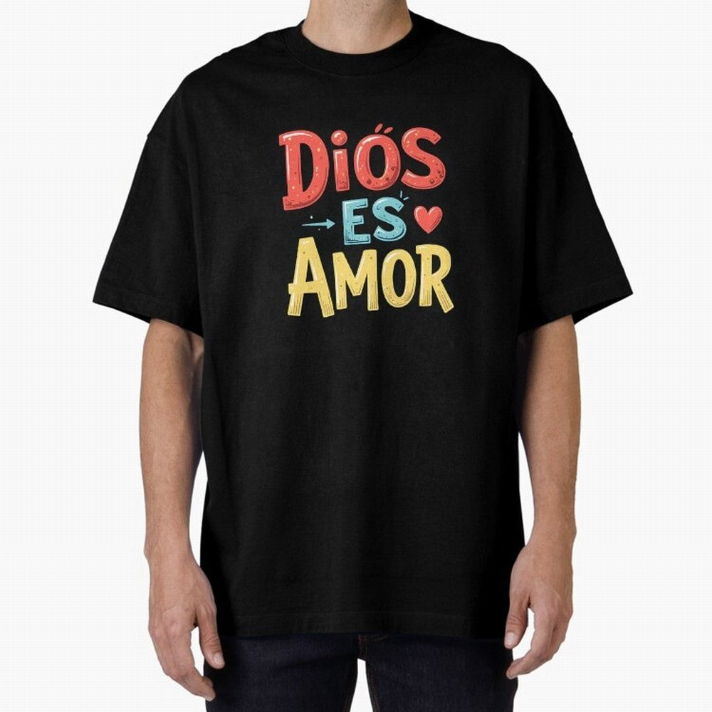 Dios Es Amor T Shirt Oversized T-Shirt Bring Home the FIFA World Cup 2026 USA Canada Mexico Journey through Messi, CR7 and Mbappe Highlights, France Pride, Football History, Final Match Energy, Crowd Noise and Once in a Lifetime Moments; Made for
