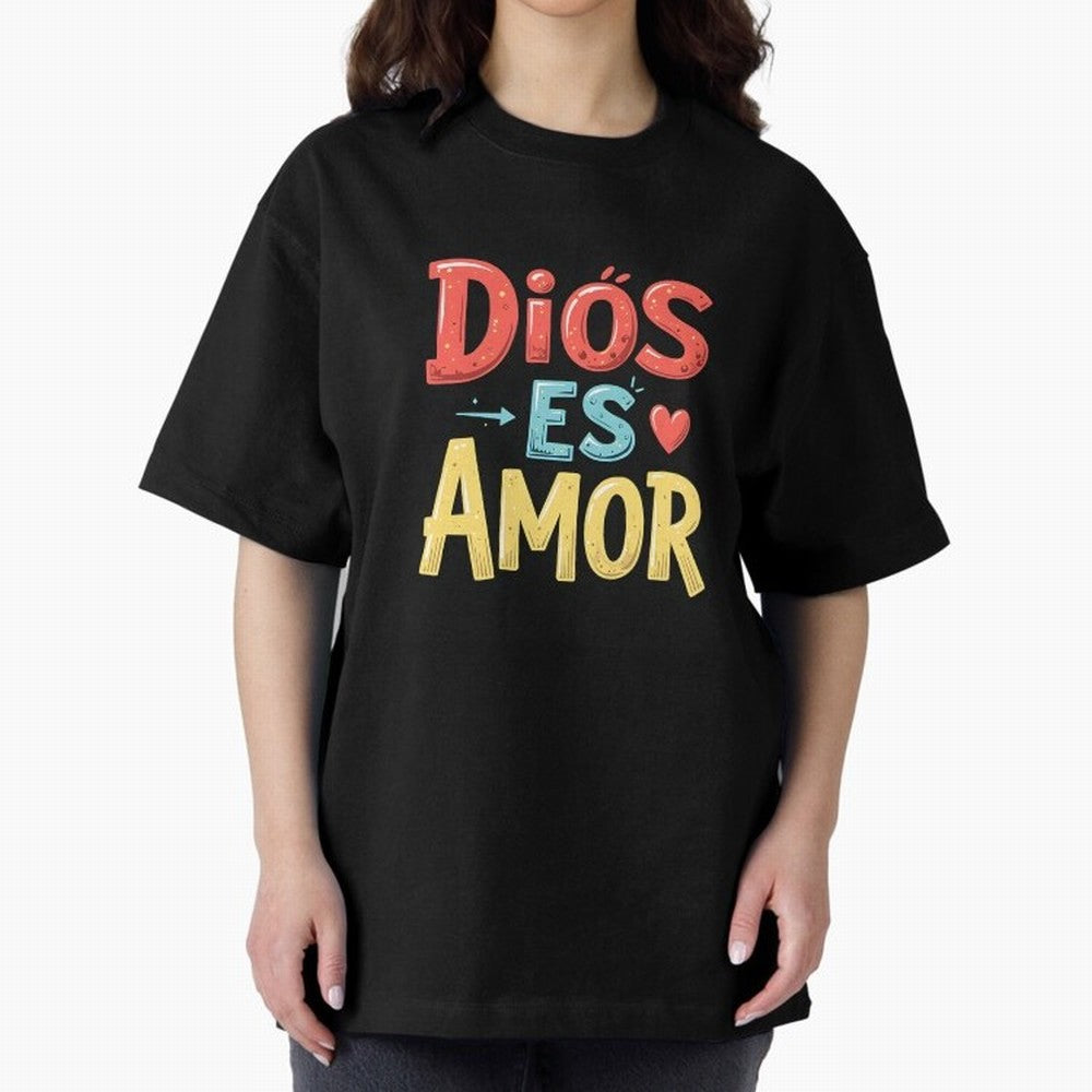 Dios Es Amor T Shirt Oversized T-Shirt Bring Home the FIFA World Cup 2026 USA Canada Mexico Journey through Messi, CR7 and Mbappe Highlights, France Pride, Football History, Final Match Energy, Crowd Noise and Once in a Lifetime Moments; Made for