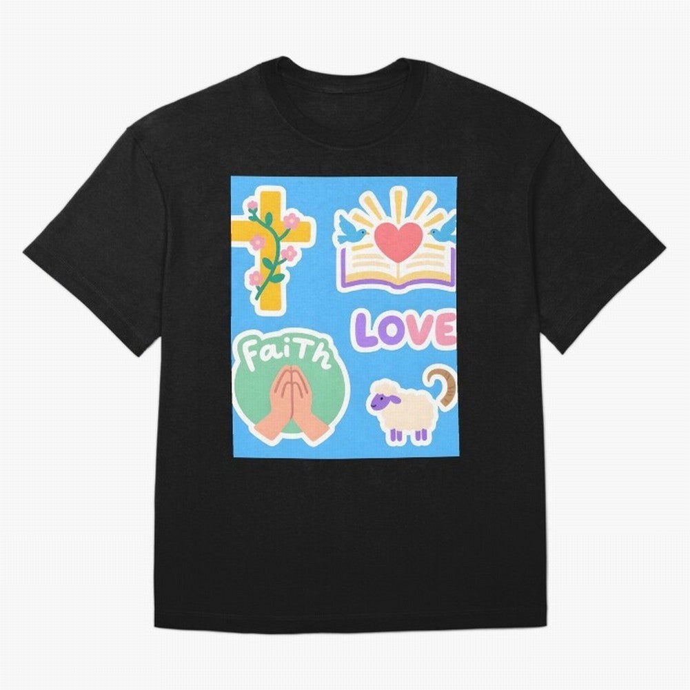 Love Faith T shirt Oversized T-Shirt Wear the Spirit of Global Football Passion for FIFA World Cup 2026, Driven by Mbappe, Germany, Championship Spirit, Famous Goals, Roaring Crowds and International Football Unity; Created for Match Day Parties,