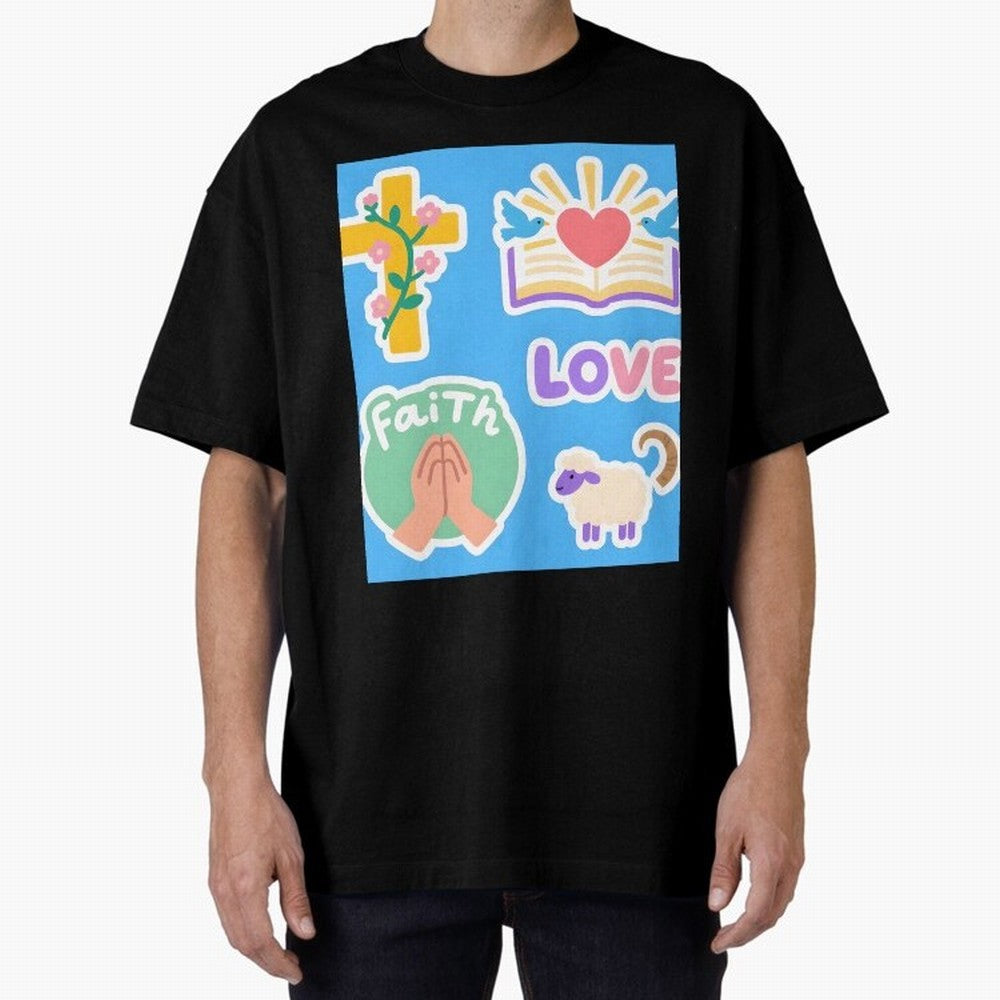 Love Faith T shirt Oversized T-Shirt Wear the Spirit of Global Football Passion for FIFA World Cup 2026, Driven by Mbappe, Germany, Championship Spirit, Famous Goals, Roaring Crowds and International Football Unity; Created for Match Day Parties,