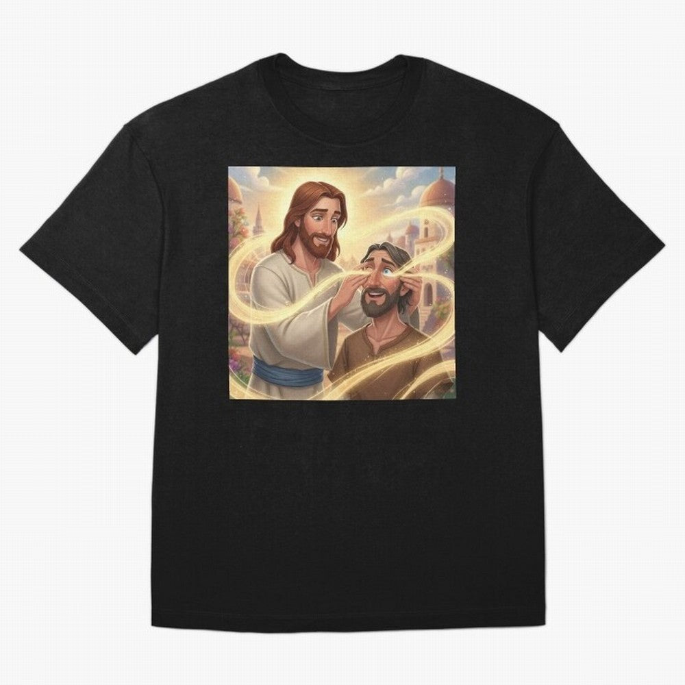 Jesus cure the blind Oversized T-Shirt Live the Energy of Match Day Hype around FIFA World Cup 2026, Cristiano Ronaldo, Haaland and CR7, England, Global Supporter Spirit, Legendary Goals, National Colors and Tournament Celebration; Perfect for