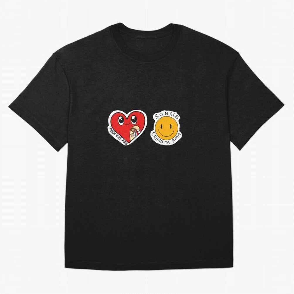 Jesus Vive Aqu Oversized T-Shirt Bring Match Day Fire to Global Football Passion for FIFA World Cup 2026 USA Canada Mexico, Highlighting Neymar, Haaland and Cristiano Ronaldo, Argentina, France and Brazil, Worldwide Fan Energy, Dramatic Goals,