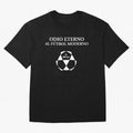 Odio Eterno al F¨²tbol Moderno [White Design] Oversized T-Shirt Celebrate the Stars of FIFA World Cup 2026 Group Stage Spirit, Highlighting England, France and Netherlands, Messi and Cristiano Ronaldo, Vintage Soccer Flavor, Modern Football Stars,