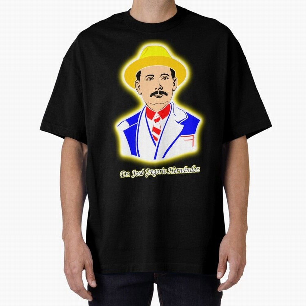 Dr. Jos¨¦ Gregorio Hern¨¢ndez Oversized T-Shirt Celebrate Golden Goal Energy in FIFA World Cup 2026 for Fans of Haaland and Mbappe and Portugal, Bringing Supporter Pride, Iconic Celebrations, Legendary Names and Global Match Day Energy; Ideal for
