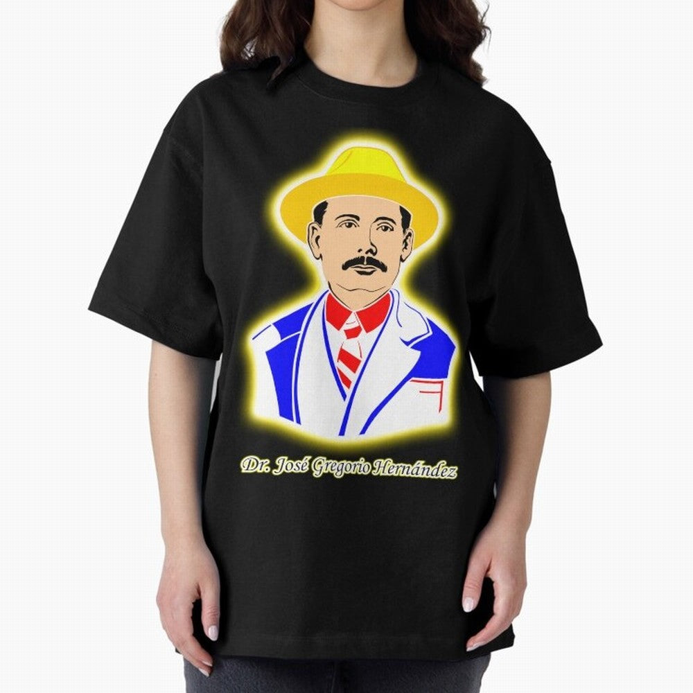Dr. Jos¨¦ Gregorio Hern¨¢ndez Oversized T-Shirt Celebrate Golden Goal Energy in FIFA World Cup 2026 for Fans of Haaland and Mbappe and Portugal, Bringing Supporter Pride, Iconic Celebrations, Legendary Names and Global Match Day Energy; Ideal for